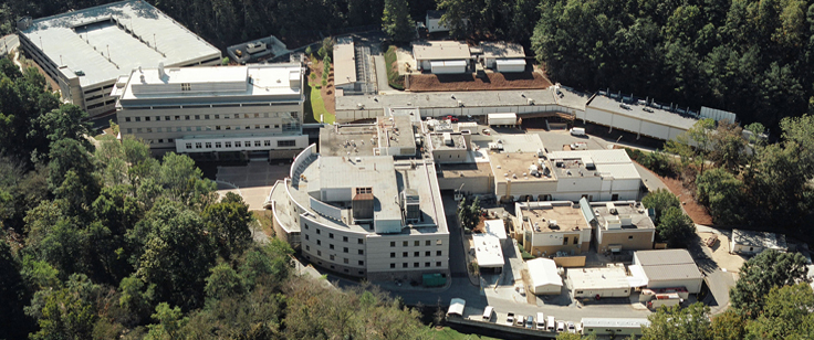 aerial picture of ENPRC building